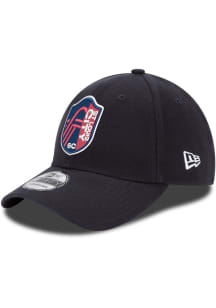 New Era St Louis City SC Mens Navy Blue Primary Crest 39THIRTY Flex Hat