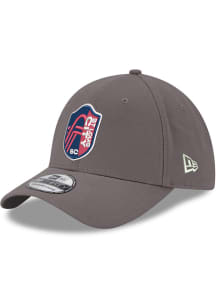 New Era St Louis City SC Mens Grey Primary Crest 39THIRTY Flex Hat
