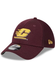 New Era Central Michigan Chippewas Mens Maroon 2T Basic 39THIRTY Flex Hat