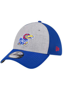 New Era Kansas Jayhawks Mens Blue 2T Basic 39THIRTY Flex Hat