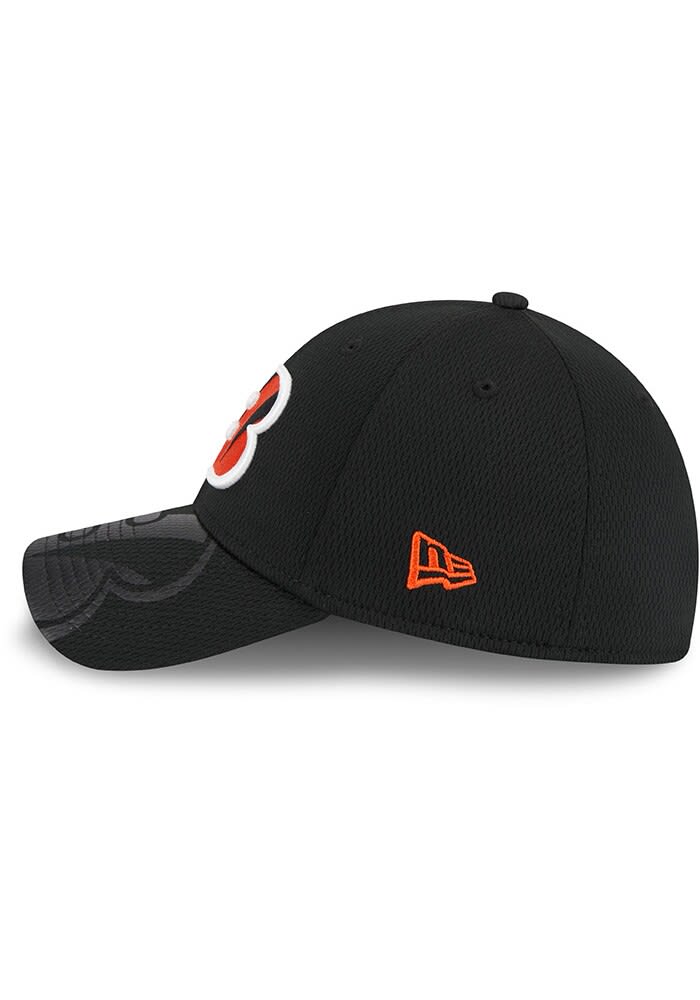 New Era Cincinnati Bengals Mens Black Top Visor 39THIRTY Flex Hat