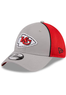New Era Kansas City Chiefs Mens Grey Pipe Neo 39THIRTY Flex Hat