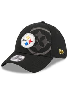 New Era Pittsburgh Steelers Mens Black Tonal Hit 39THIRTY Flex Hat