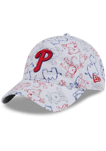 New Era Philadelphia Phillies White Lil Zoo JR tod 9TWENTY Adjustable Toddler Hat