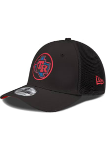 New Era Texas Rangers Mens Black Cooperstown Neo 39THIRTY Flex Hat