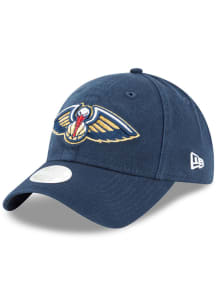 New Era New Orleans Pelicans Navy Blue W Core Classic 9TWENTY Womens Adjustable Hat