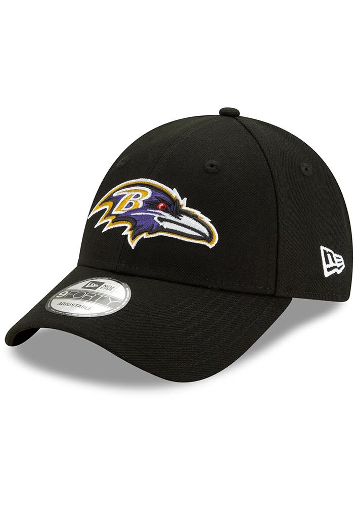 Men's New Era Black Baltimore Ravens Team The League 9FORTY Adjustable Hat