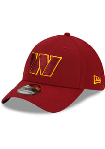New Era Washington Commanders Mens Maroon Team Classic 39THIRTY Flex Hat