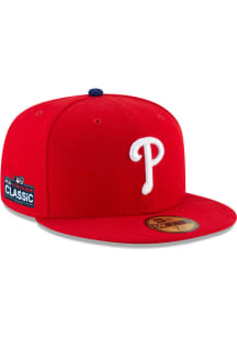 New Era Philadelphia Phillies Mens Red 2023 Little League Classic Game 59FIFTY Fitted Hat