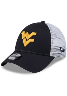 New Era West Virginia Mountaineers Navy Blue Evergreen Trucker JR 9FORTY Youth Adjustable Hat