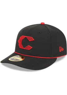 New Era Cincinnati Reds Mens Black 2023 MLB City Connect LP59FIFTY Fitted Hat
