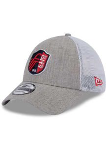 New Era St Louis City SC Mens Grey 39THIRTY Flex Hat