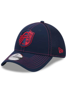 New Era St Louis City SC Mens Blue 39THIRTY Team Neo Flex Hat