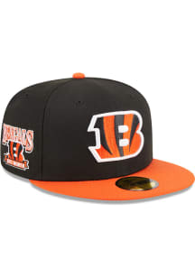 New Era Cincinnati Bengals Mens Black Hidden Side Patch 2T 59FIFTY Fitted Hat