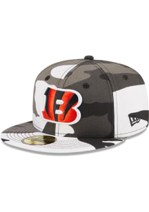 New Era Cincinnati Bengals Mens White Camo 59FIFTY Fitted Hat