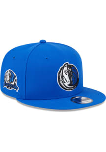 New Era Dallas Mavericks Navy Blue 2 Patch 9FIFTY Mens Snapback Hat