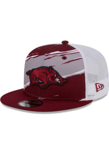 New Era Arkansas Razorbacks Cardinal Tear 9FIFTY Mens Snapback Hat