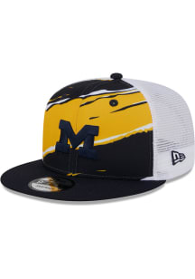 New Era Michigan Wolverines Navy Blue Tear 9FIFTY Mens Snapback Hat