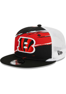New Era Cincinnati Bengals Black Tear 9FIFTY Mens Snapback Hat