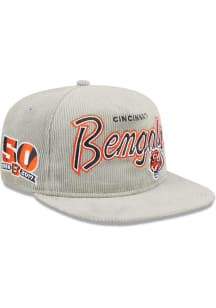 New Era Cincinnati Bengals Grey Golfer Cord  9FIFTY Mens Snapback Hat