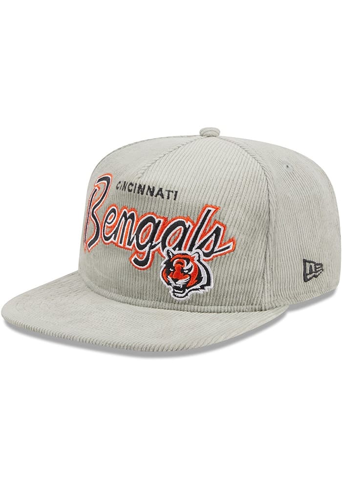 New Era Cincinnati Bengals Grey Golfer Cord  9FIFTY Mens Snapback Hat