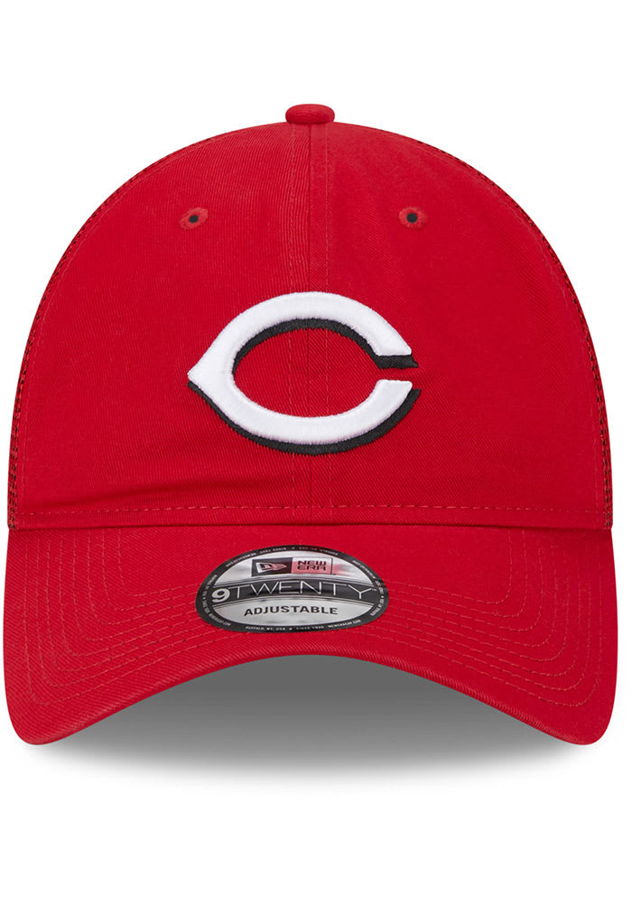 New Era Cincinnati Reds Distinct Trucker 9TWENTY Adjustable Hat - Red