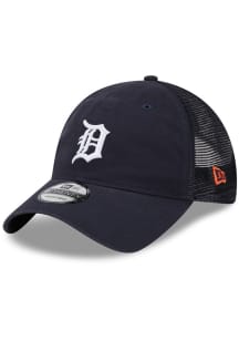 New Era Detroit Tigers Distinct Trucker 9TWENTY Adjustable Hat - Navy Blue