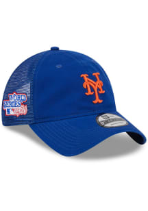 New Era New York Mets Distinct Trucker 9TWENTY Adjustable Hat - Blue