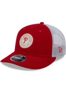 New Era Philadelphia Phillies Circle Trucker LP9FIFTY Adjustable Hat - Red