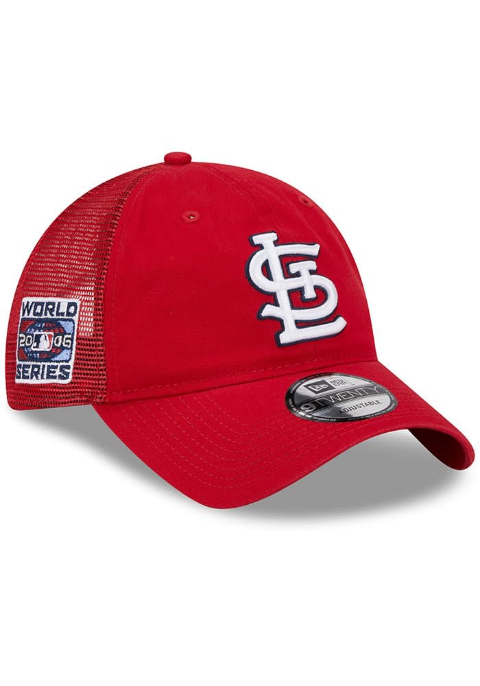 New Era St Louis Cardinals Distinct Trucker 9TWENTY Adjustable Hat - RED