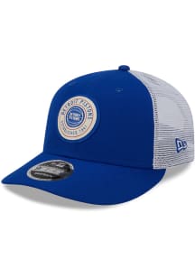 New Era Detroit Pistons Circle Trucker LP9FIFTY Adjustable Hat - Blue