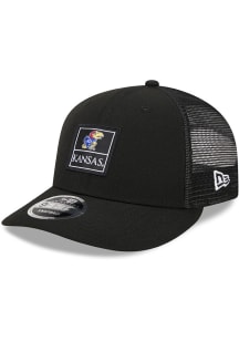 New Era Kansas Jayhawks Labeled Trucker LP9FIFTY Adjustable Hat - Black