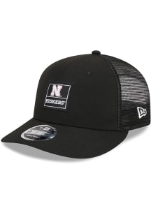 New Era Black Nebraska Cornhuskers Labeled Trucker LP9FIFTY Adjustable Hat