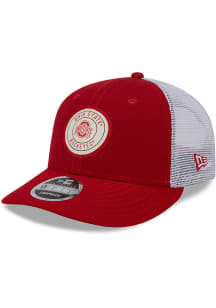 New Era Ohio State Buckeyes Circle Trucker LP9FIFTY Adjustable Hat - Red