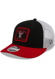 New Era Texas Tech Red Raiders Squared Trucker LP9FIFTY Adjustable Hat - Black