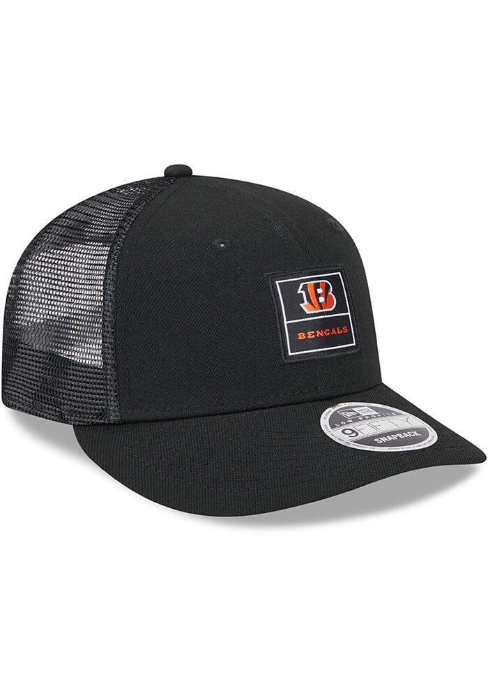 New Era Cincinnati Bengals Labeled Trucker LP9FIFTY Adjustable Hat - Black