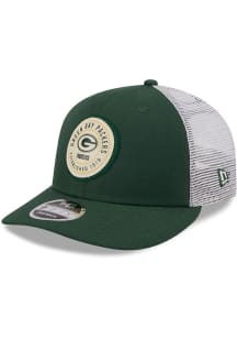 New Era Green Bay Packers Retro Circle Trucker LP9FIFTY Adjustable Hat - Green