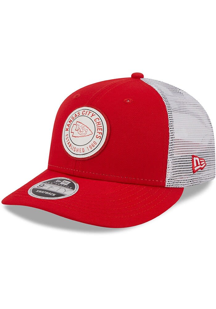 New Era Kansas City Chiefs Retro Circle Trucker LP9FIFTY Adjustable Hat - Red