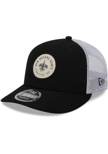 New Era New Orleans Saints Circle Trucker LP9FIFTY Adjustable Hat - Black