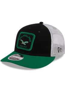 New Era Philadelphia Eagles Retro Squared Trucker LP9FIFTY Adjustable Hat - Black