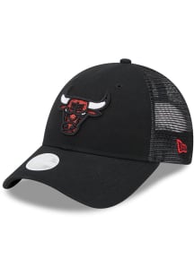 New Era Chicago Bulls Red Logo Sparkle 9FORTY Womens Adjustable Hat