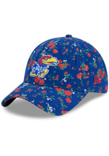 New Era Kansas Jayhawks Blue Bouquet 9TWENTY Womens Adjustable Hat