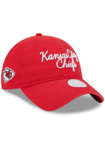 New Era Kansas City Chiefs Red Script 9TWENTY Womens Adjustable Hat