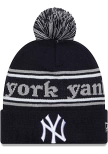 New Era New York Yankees Blue Marquee Knit Mens Knit Hat