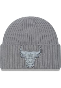 New Era Chicago Bulls Grey Color Pack Cuff Mens Knit Hat