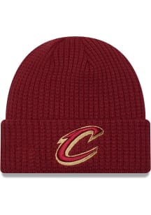 New Era Cleveland Cavaliers Maroon Prime Cuff Mens Knit Hat