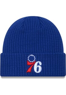 New Era Philadelphia 76ers Blue Prime Cuff Mens Knit Hat