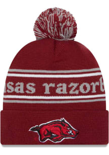New Era Arkansas Razorbacks Cardinal Marquee Knit Mens Knit Hat