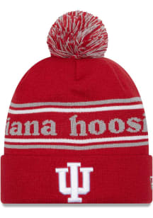 New Era Indiana Hoosiers Cardinal Marquee Knit Mens Knit Hat