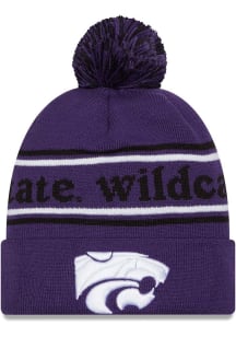 New Era K-State Wildcats Purple Marquee Knit Mens Knit Hat